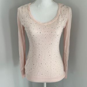Pink embellished sweater